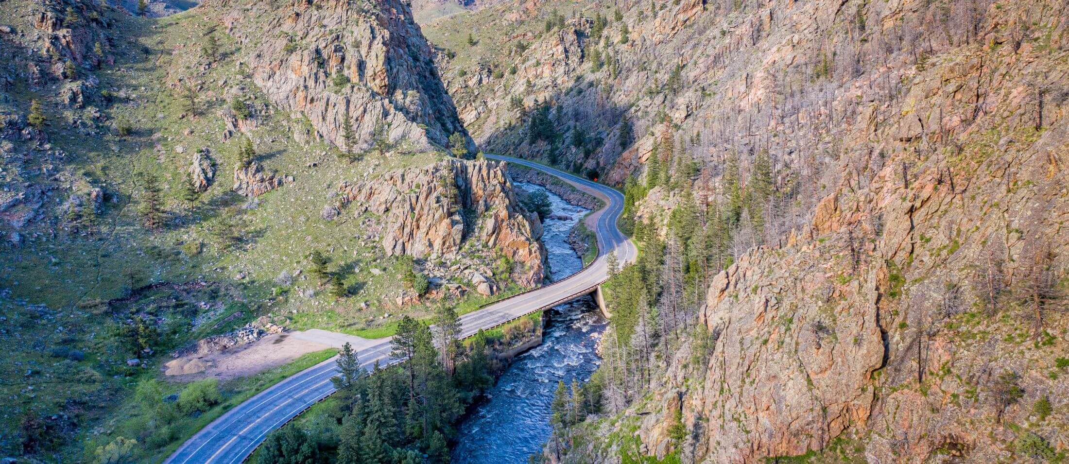 Bridge over a river in Colorado
