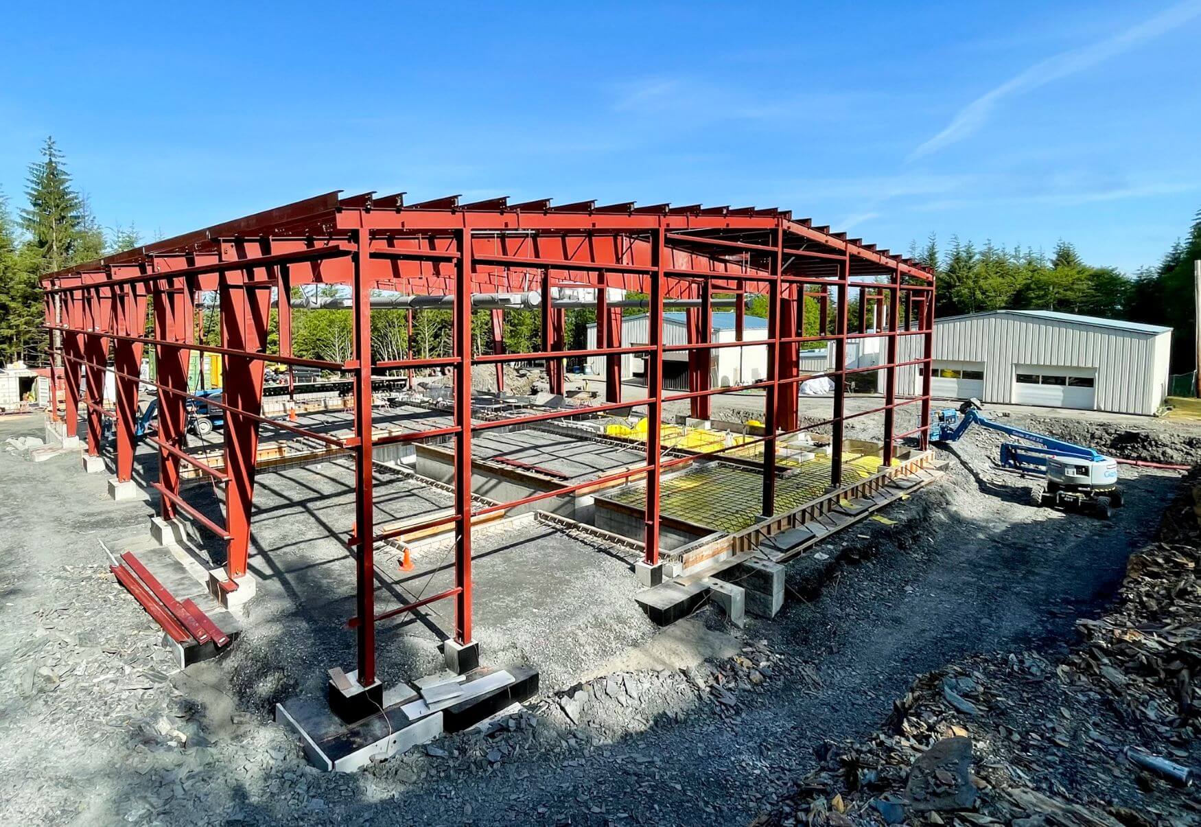 Construction During the Wrangell Water Treatment Plant Upgrade